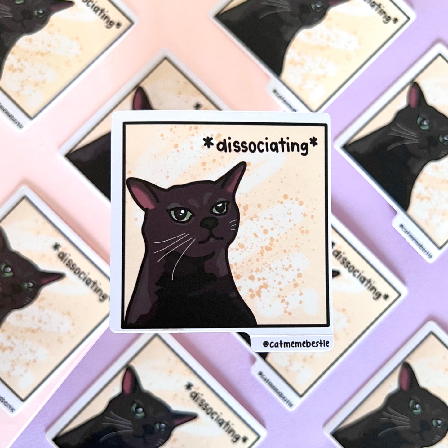 (grade B) "dissociating" sticker