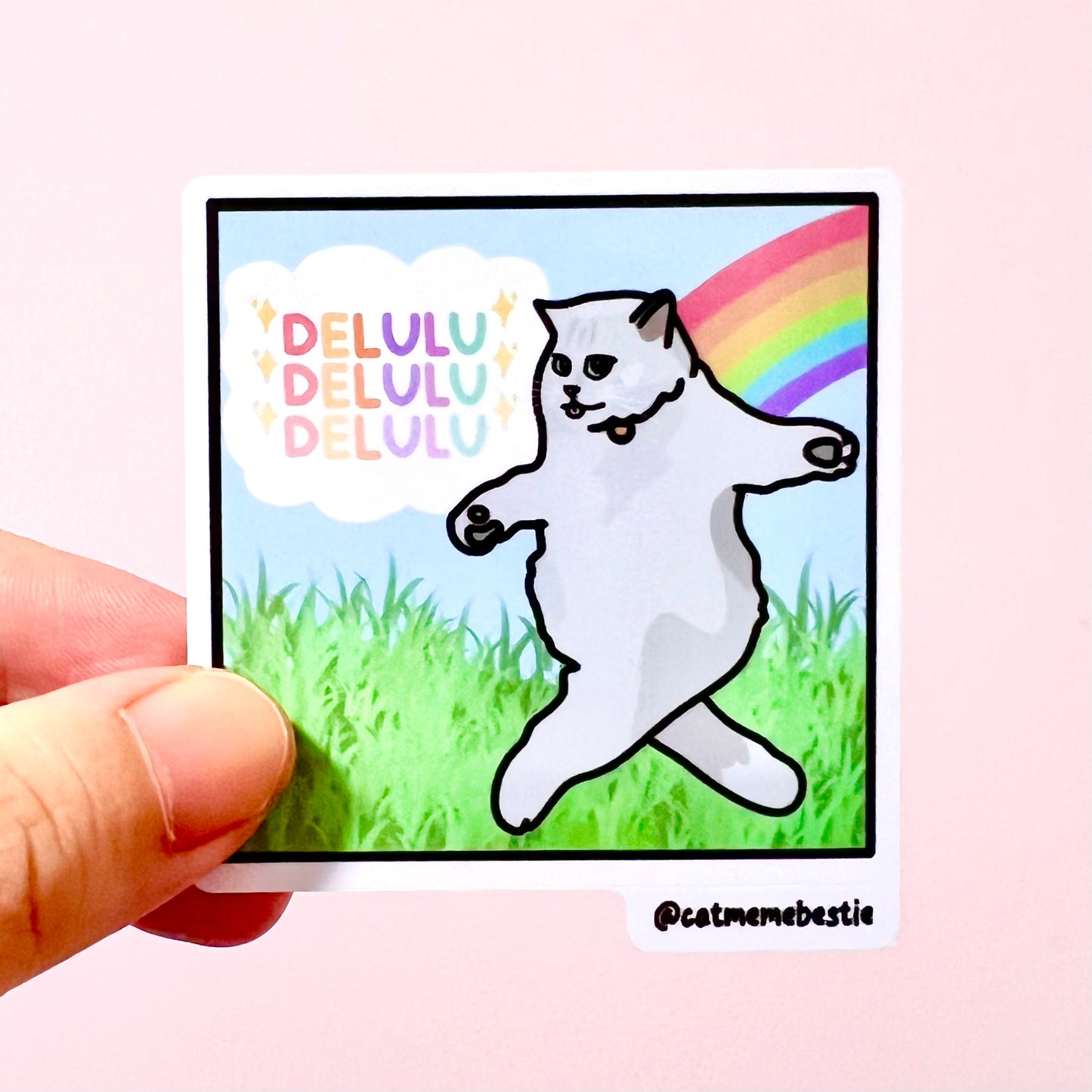 "delulu" sticker