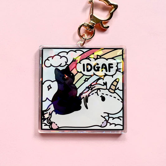 "idgaf" keychain