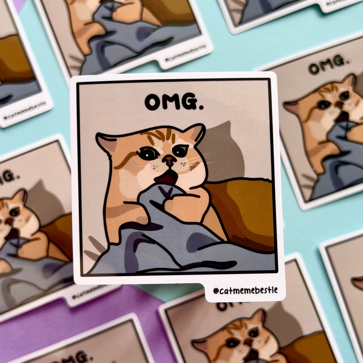 "omg" sticker