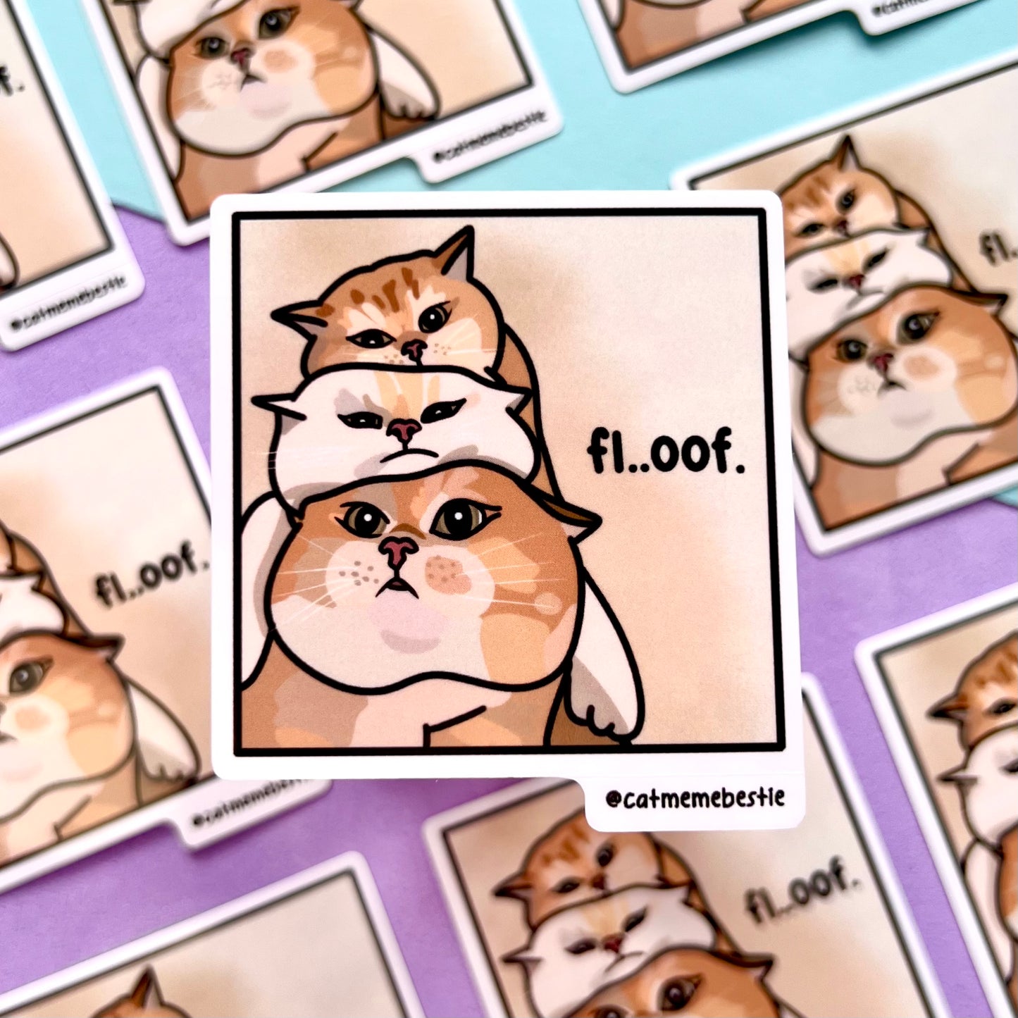 "floof" sticker