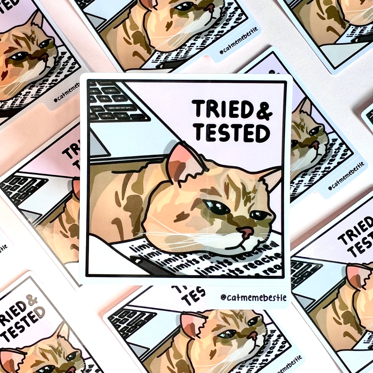 "tried & tested" sticker