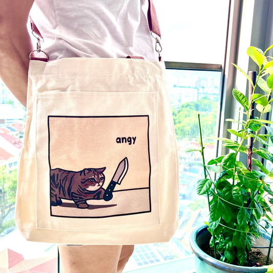 "angy" tote bag