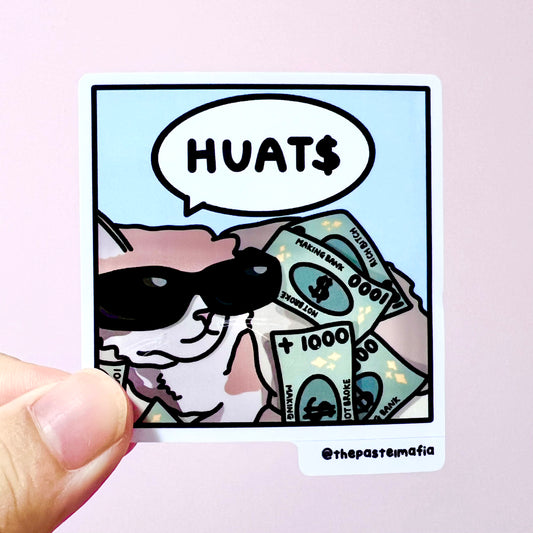 "huats" sticker