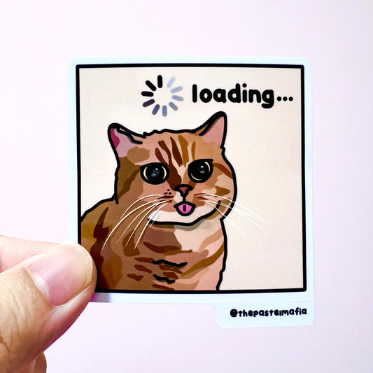 "loading..." sticker