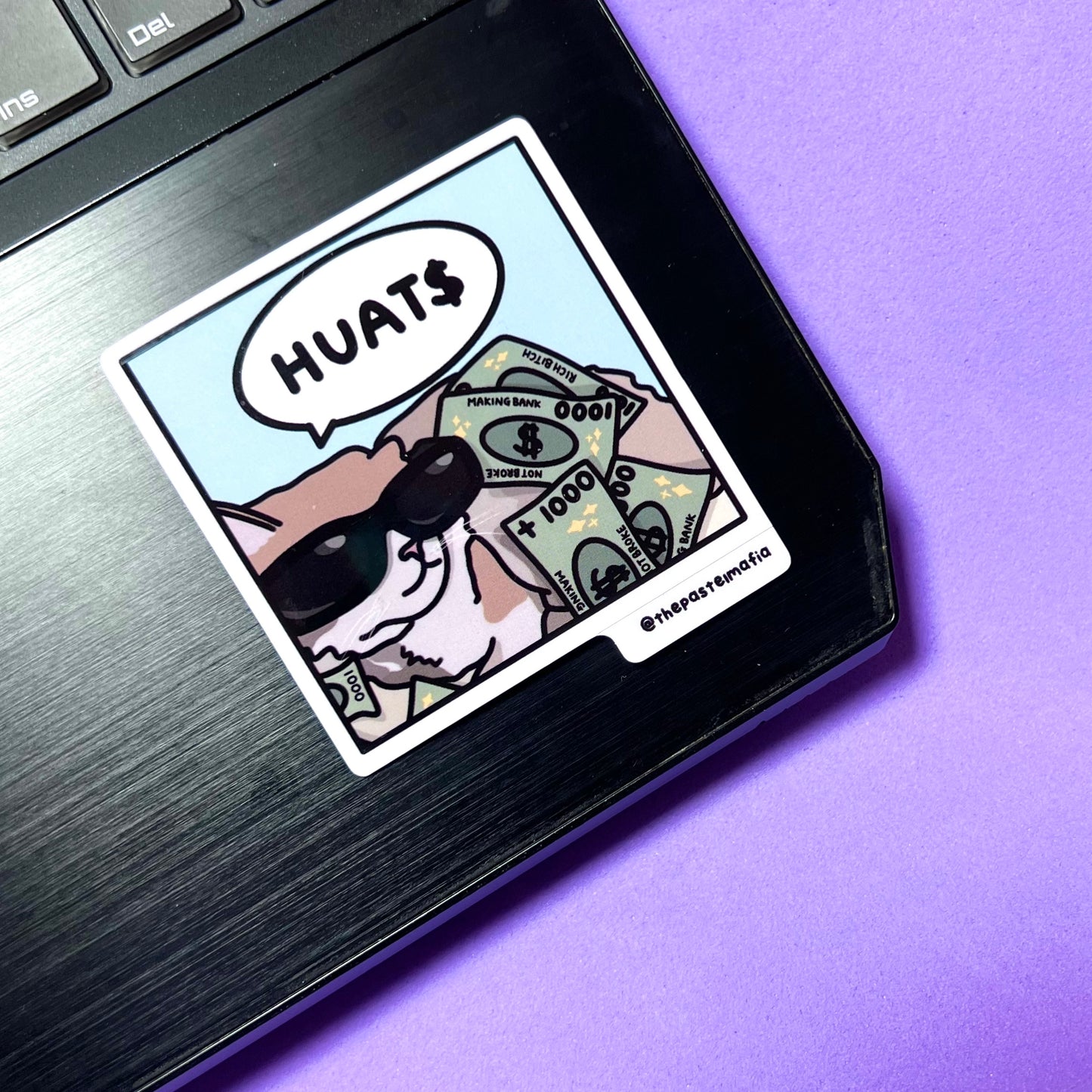 "huats" sticker