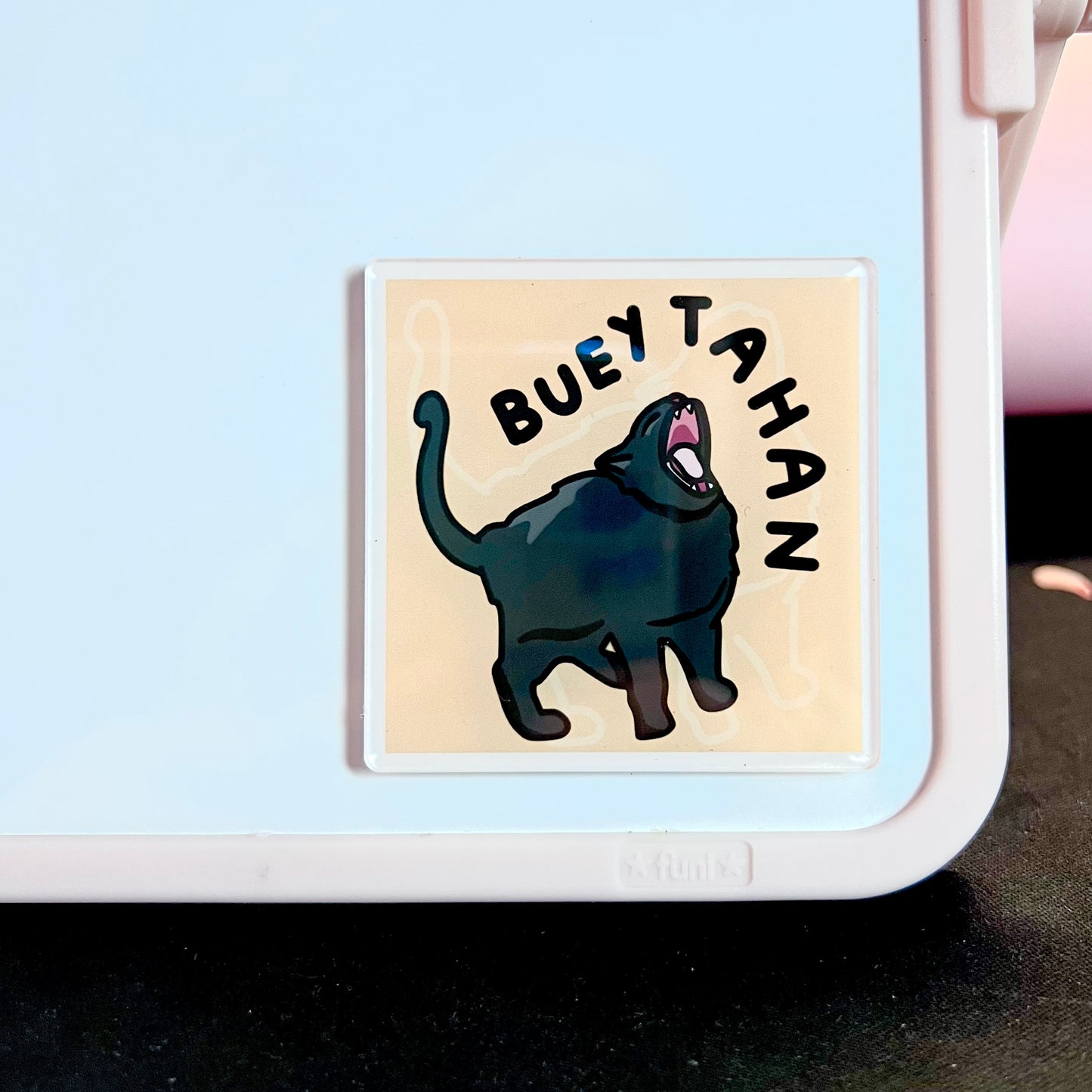 "buey tahan" acrylic magnet