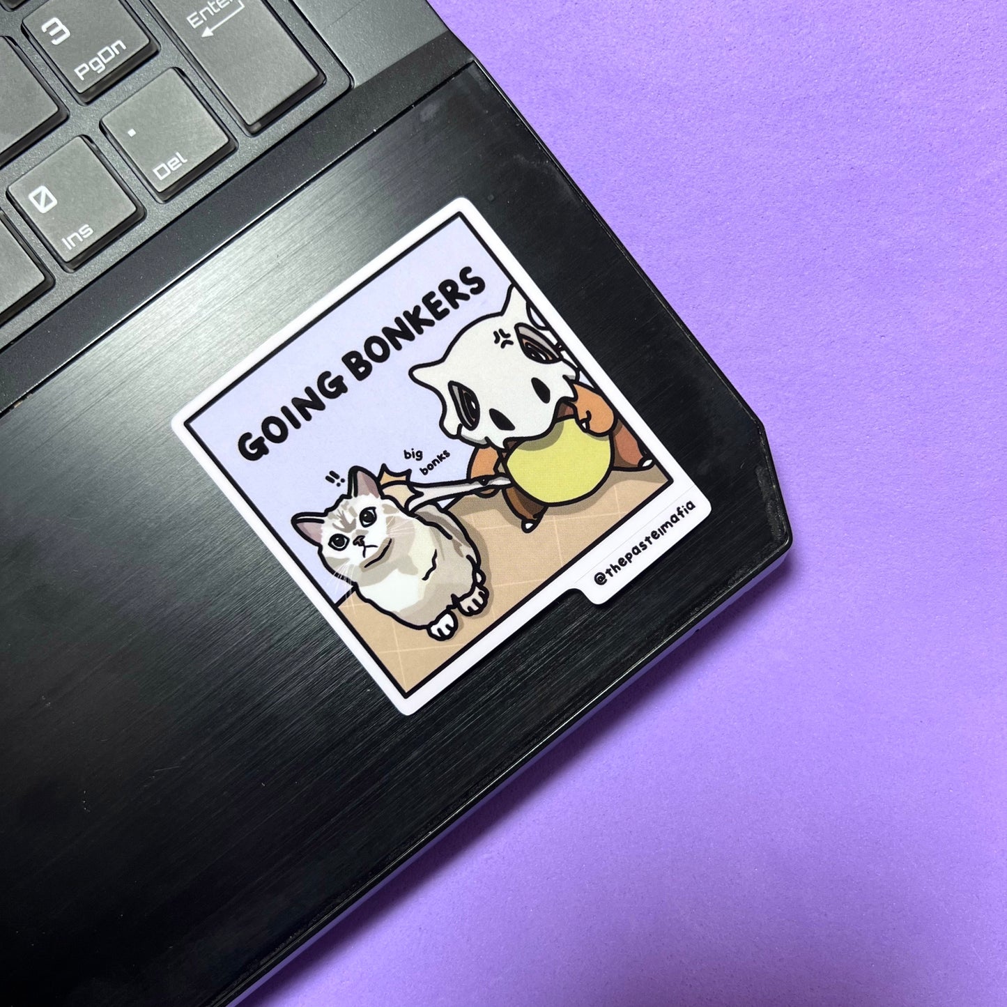 "going bonkers" sticker