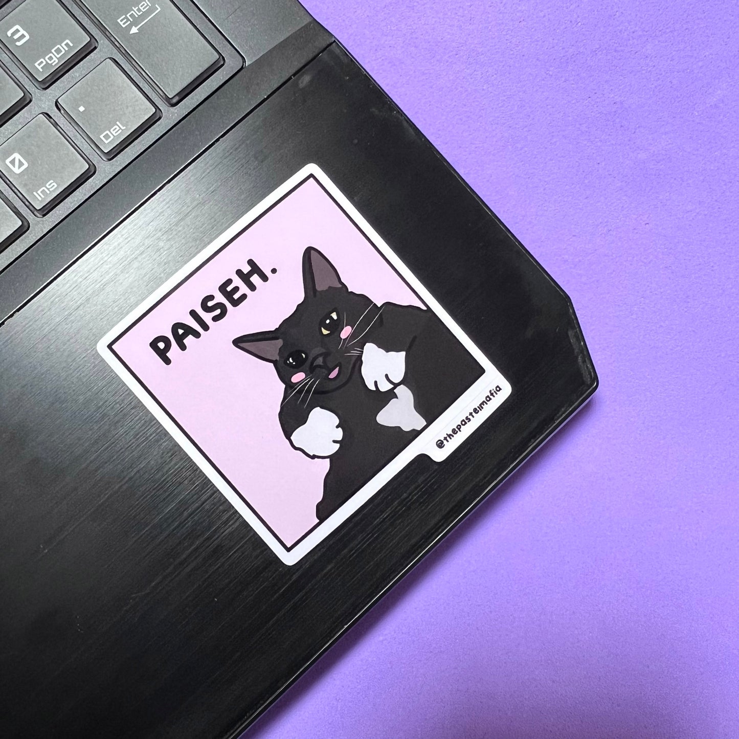 "paiseh" sticker