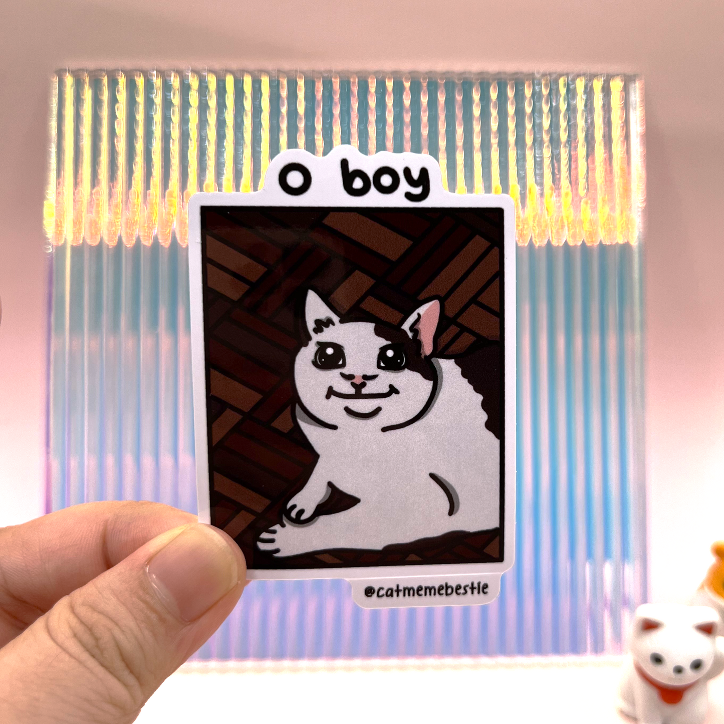 "o boy" sticker