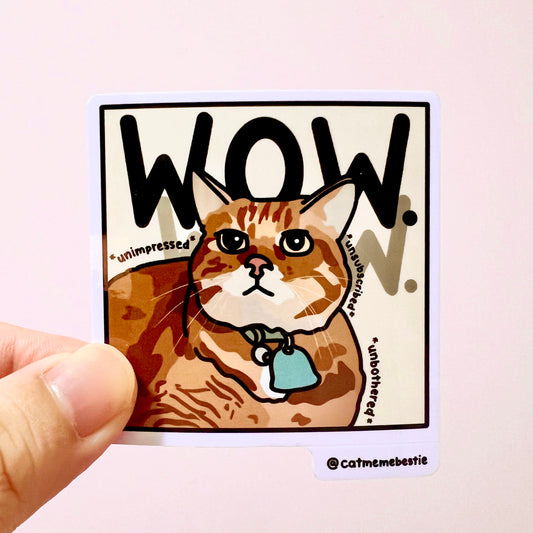 "wow" sticker