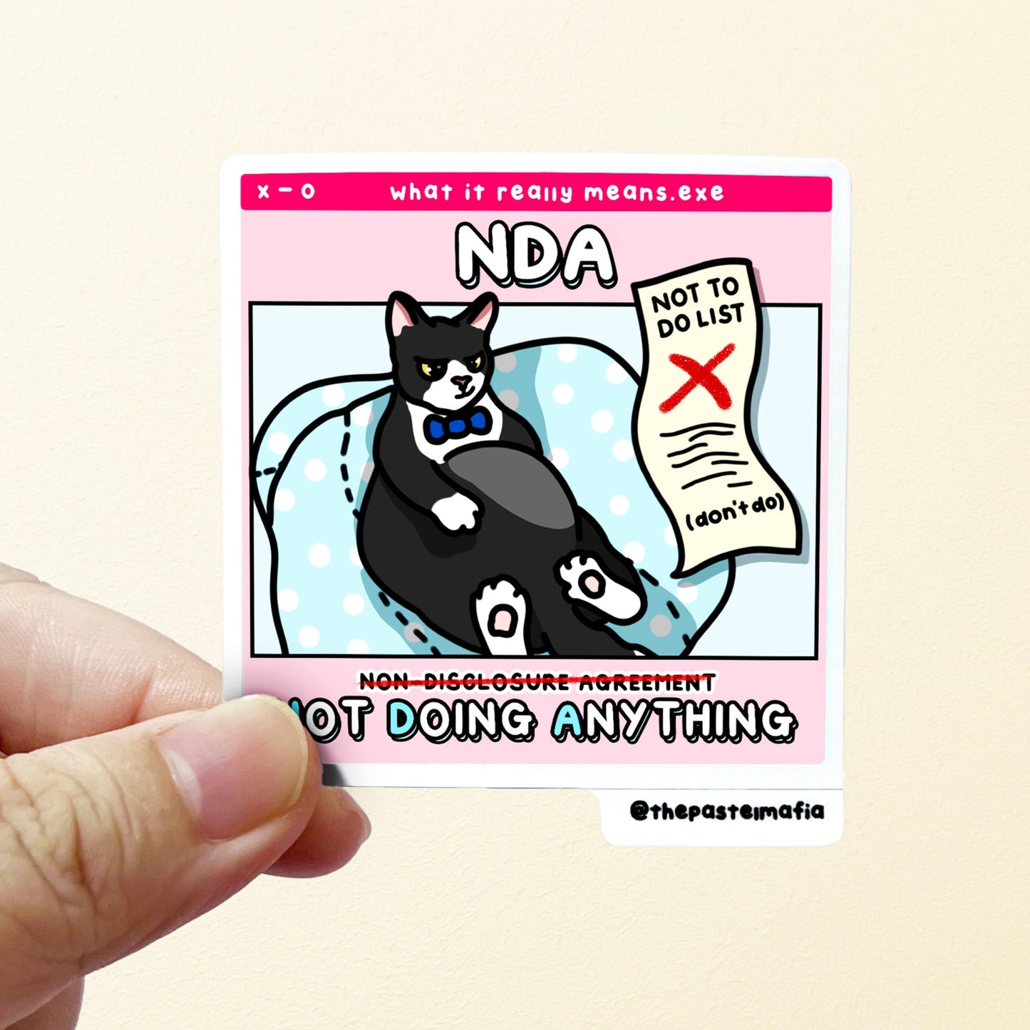 (limited) "NDA" sticker
