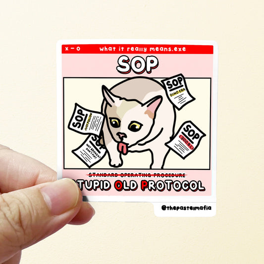 (limited) "SOP" sticker