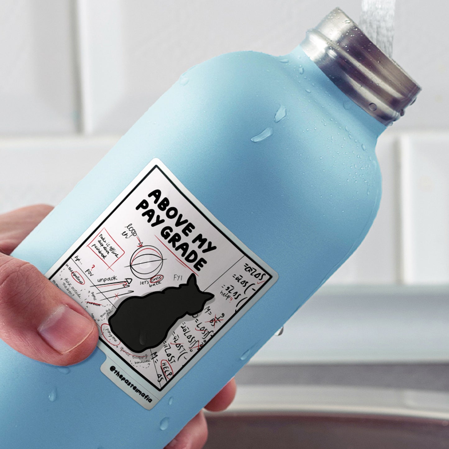 "above my paygrade" sticker