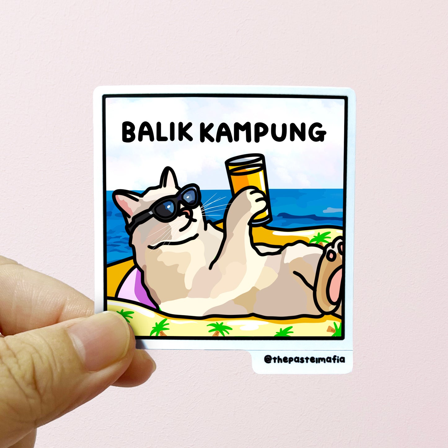 "balik kampung" sticker