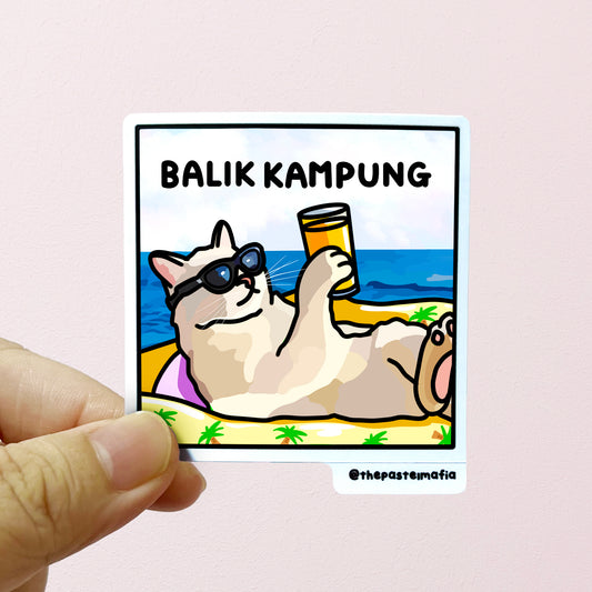 "balik kampung" sticker