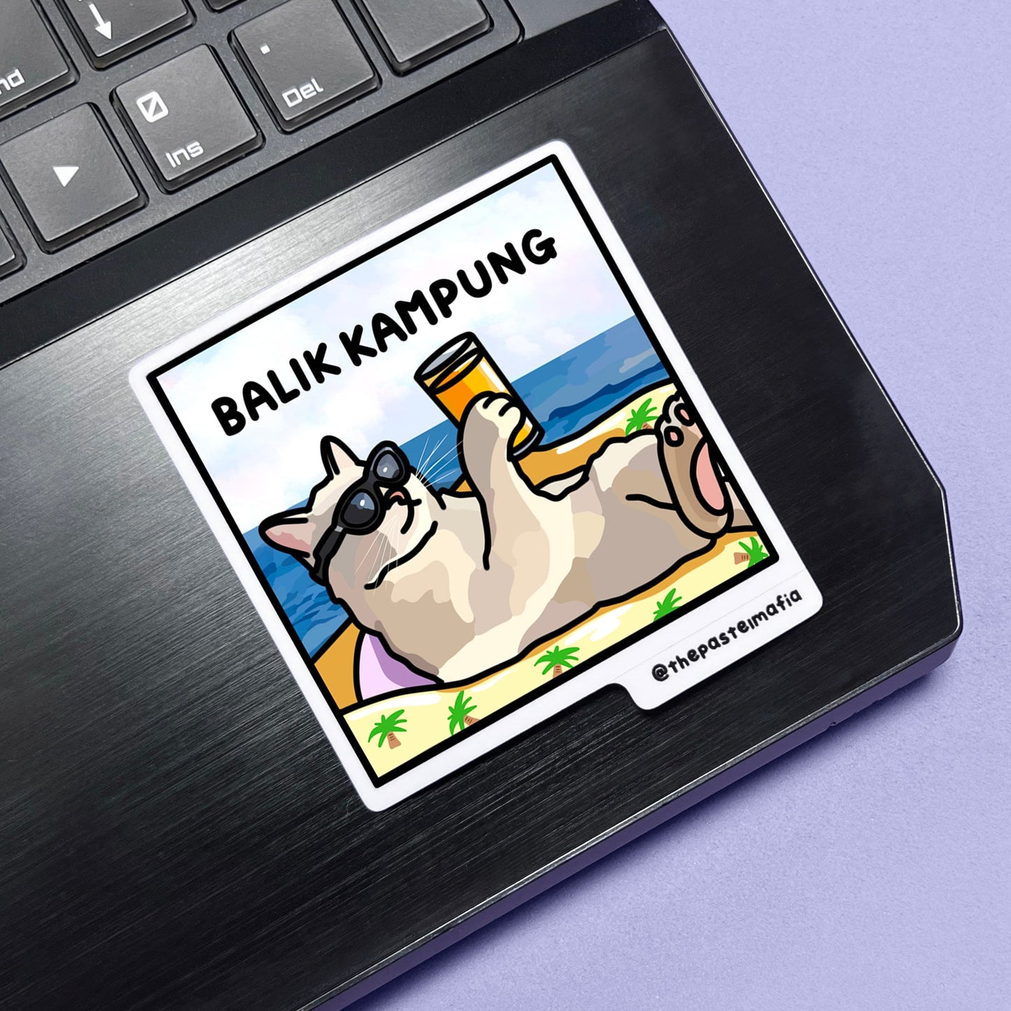 "balik kampung" sticker