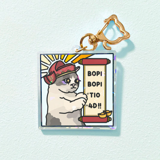 "bopi bopi tio 4d" keychain