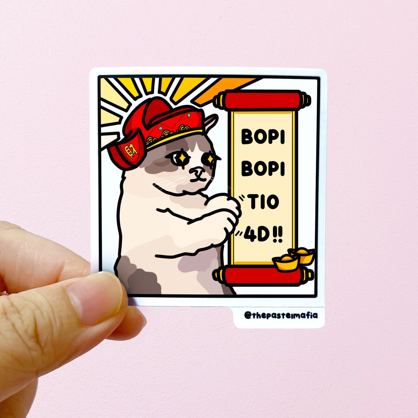 "bopi bopi tio 4d" sticker