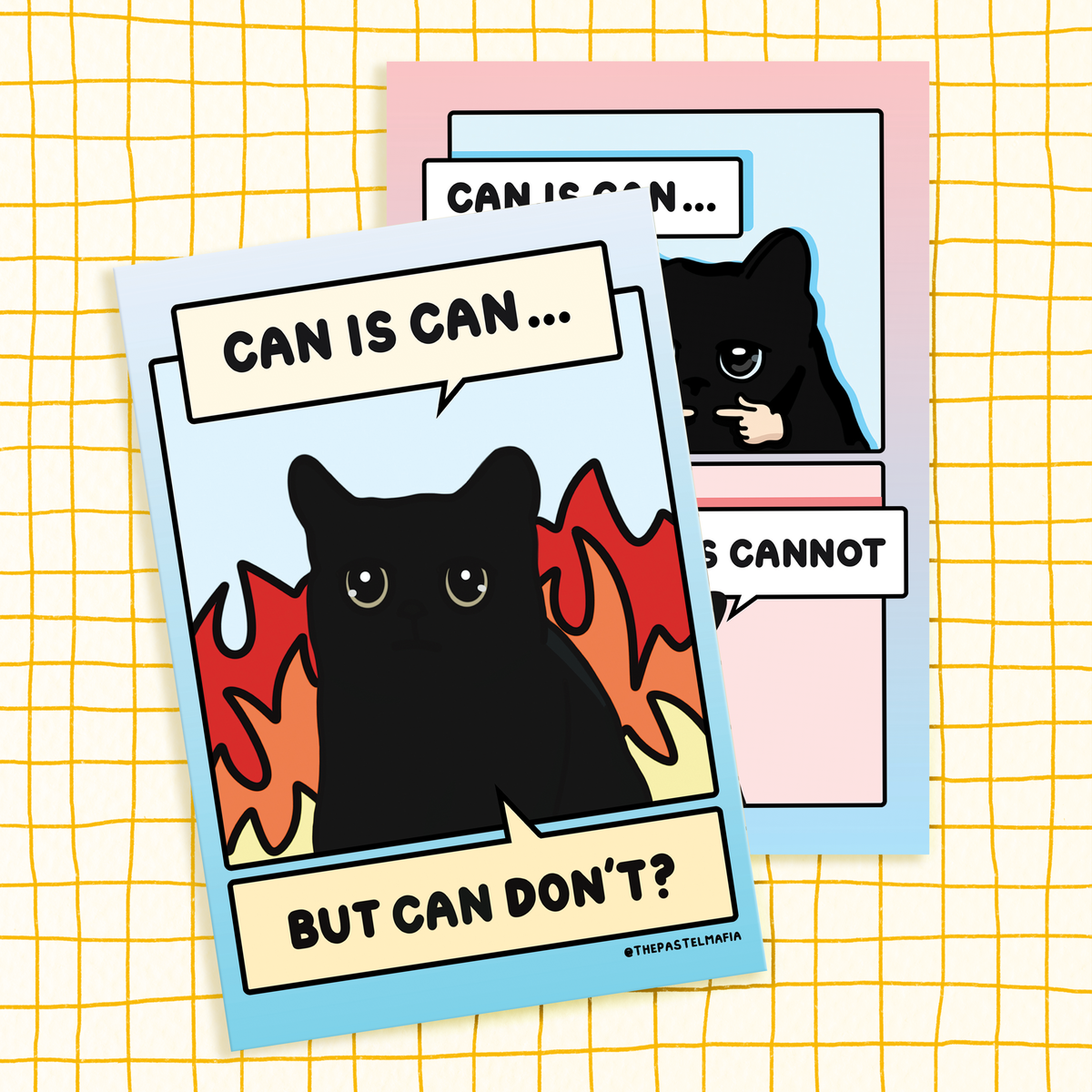 "can is can but can don't" A6 glossy greeting card