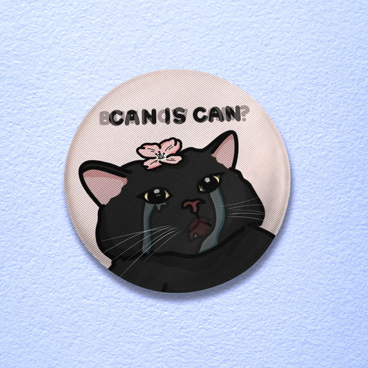 (limited) "can is can, but how can?" lenticular tin badges