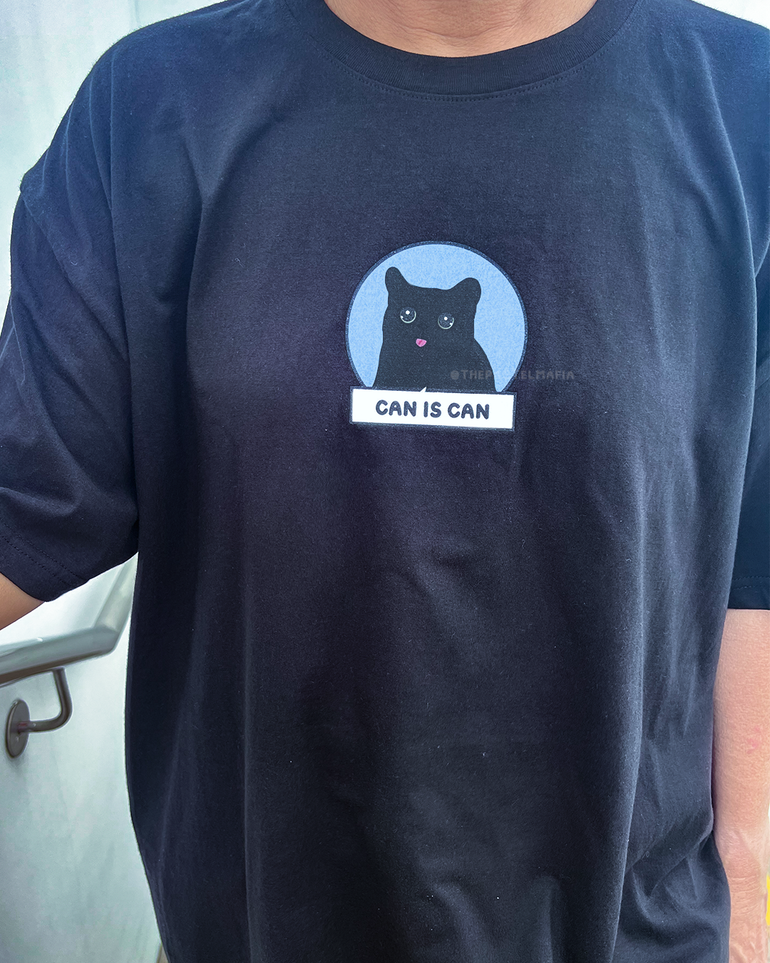(limited) "can is can, but can don't" cat meme graphic t-shirt