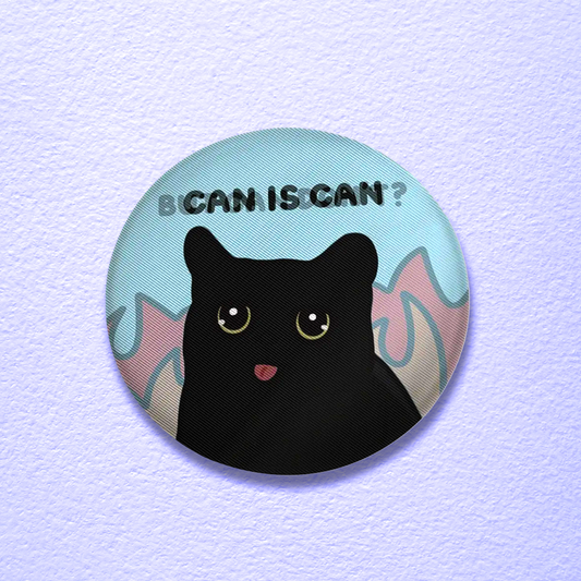 (limited) "can is can, but can don't?" lenticular tin badges