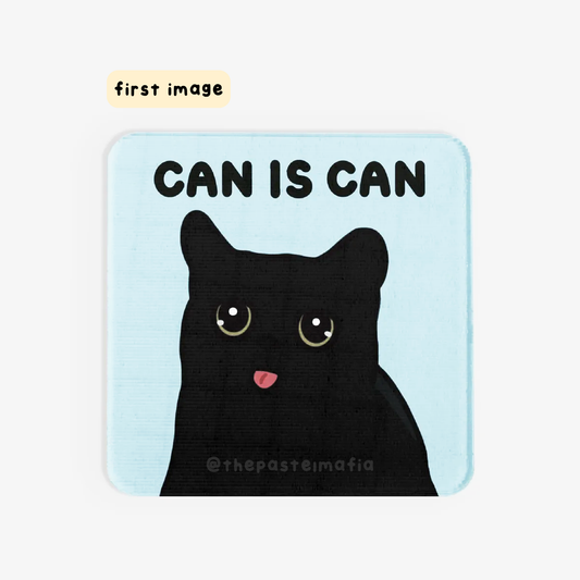 "can is can, but can don't?" lenticular sticker