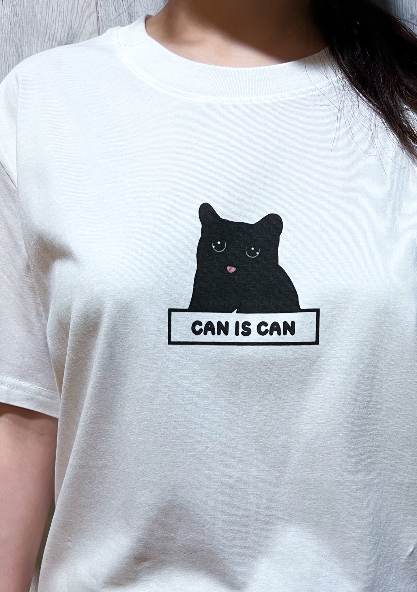 (limited) "can is can, but can don't" cat meme graphic t-shirt