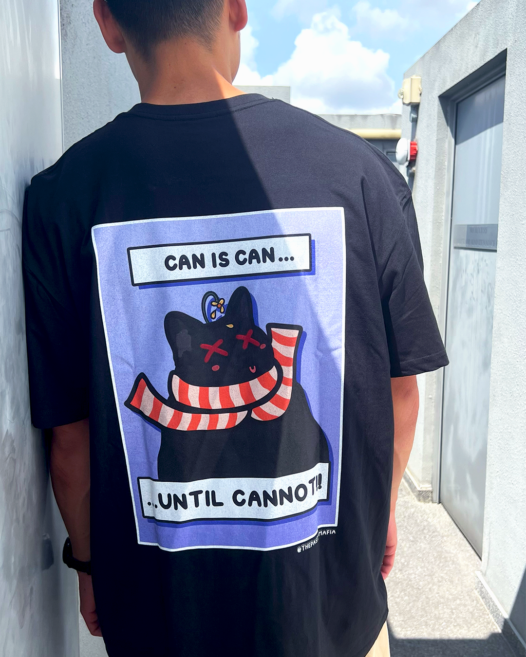 (limited) "can is can, until cannot" cat meme graphic t-shirt