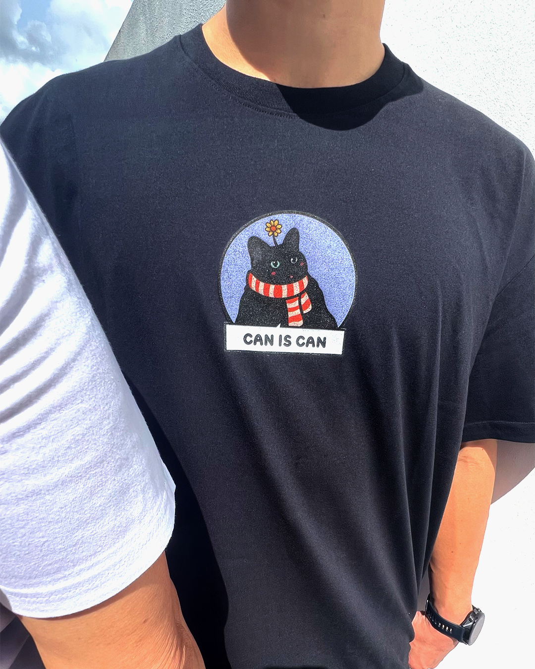 (limited) "can is can, until cannot" cat meme graphic t-shirt