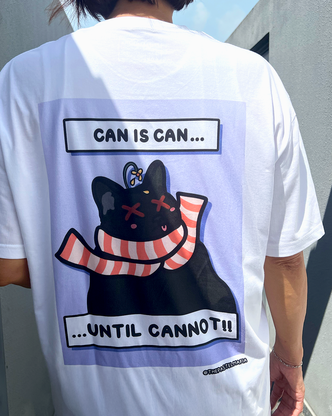 (limited) "can is can, until cannot" cat meme graphic t-shirt