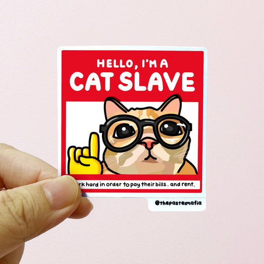 (limited) "cat slave" sticker