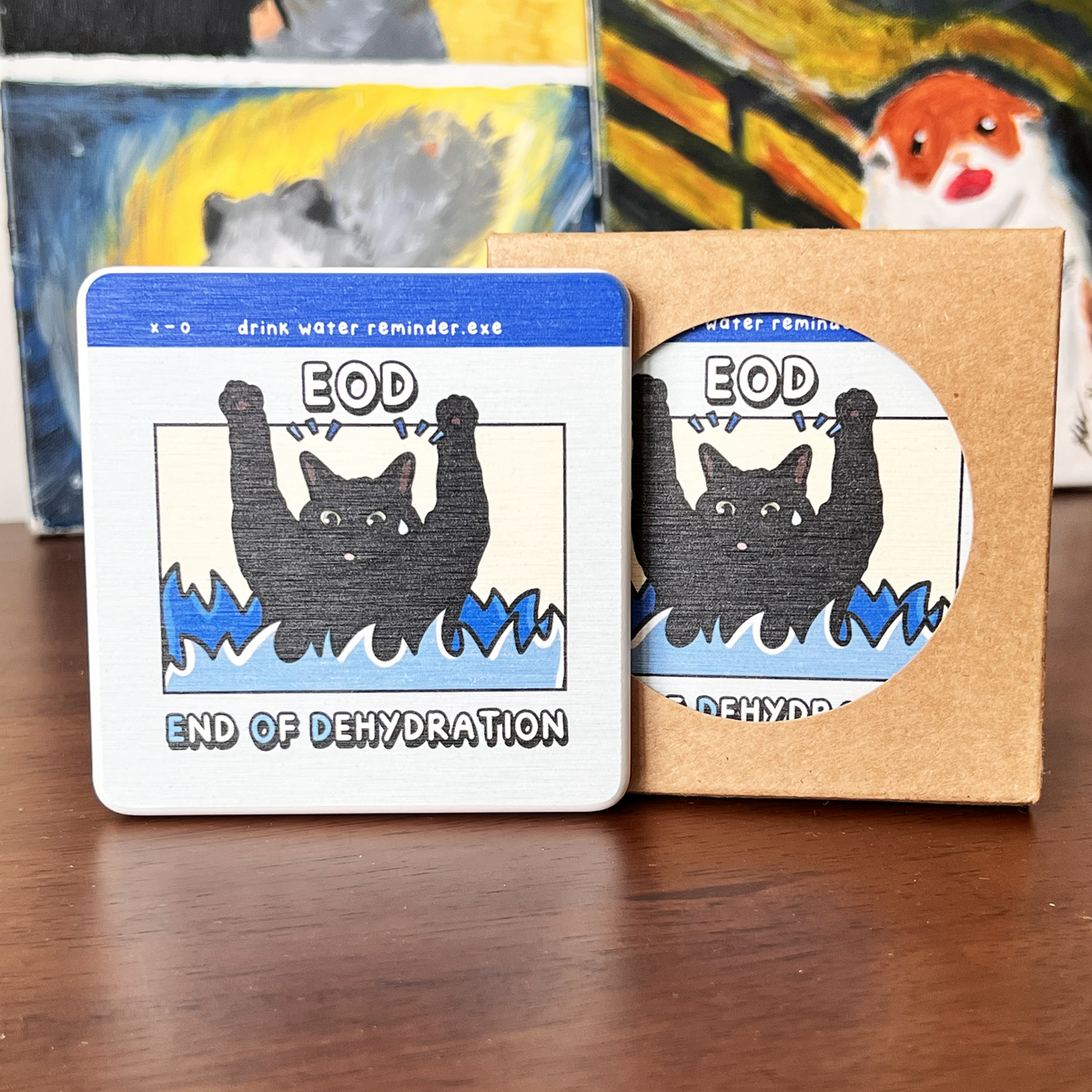 (limited) "end of dehydration (eod)" diatomite coaster