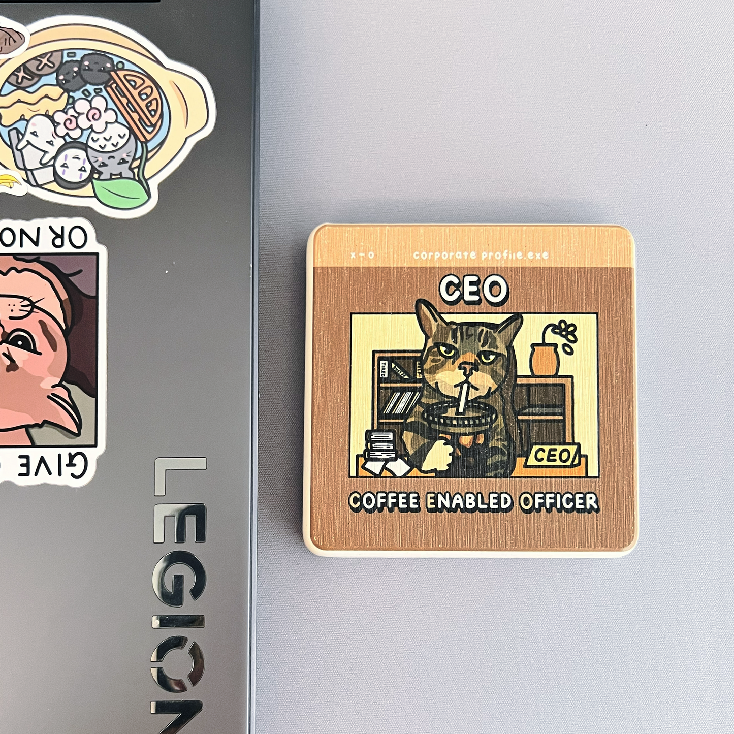 (limited) "coffee enabled officer (ceo)" diatomite coaster