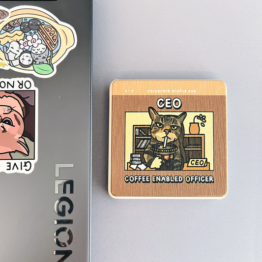 (limited) "coffee enabled officer (ceo)" diatomite coaster