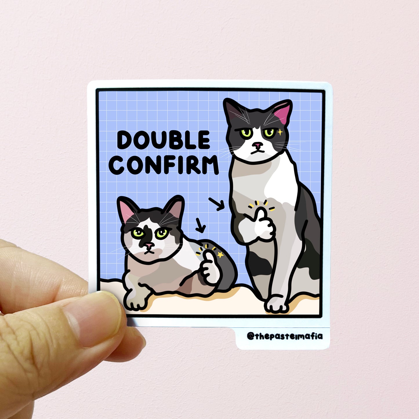 "double confirm" sticker