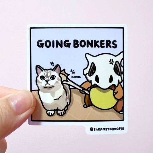 "going bonkers" sticker