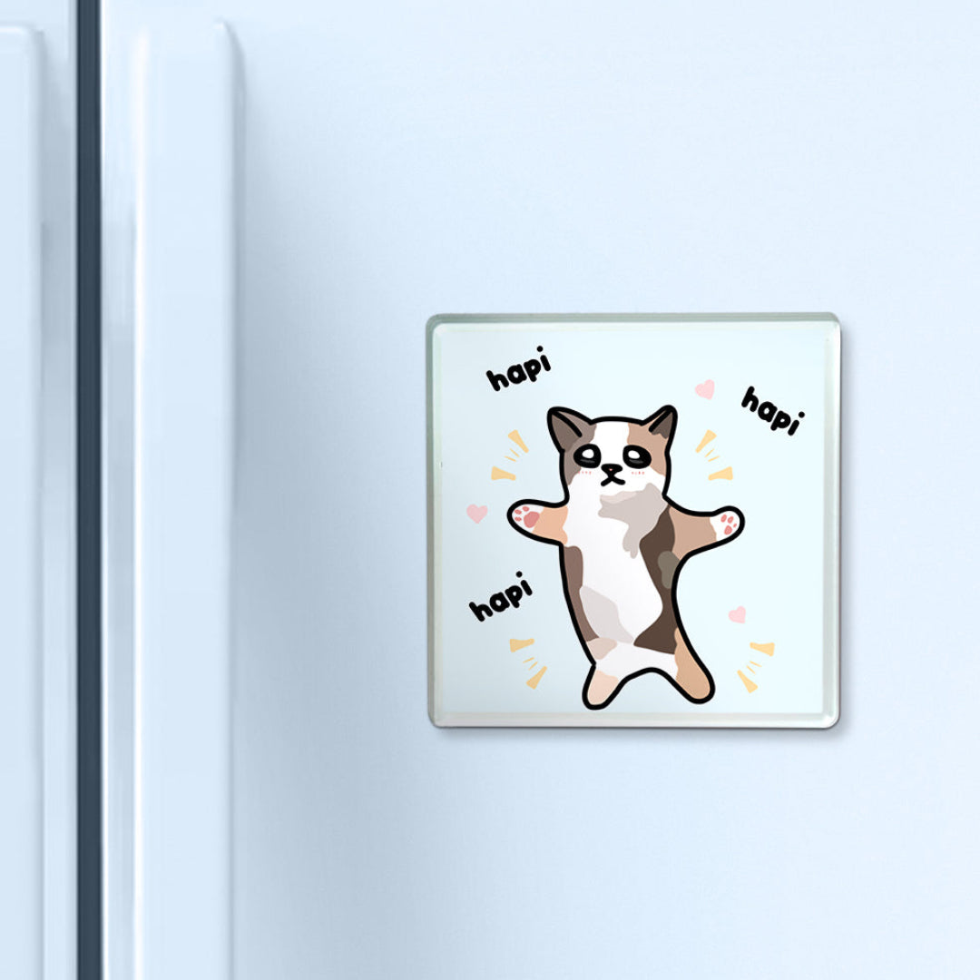 "hapi hapi hapi" acrylic magnet