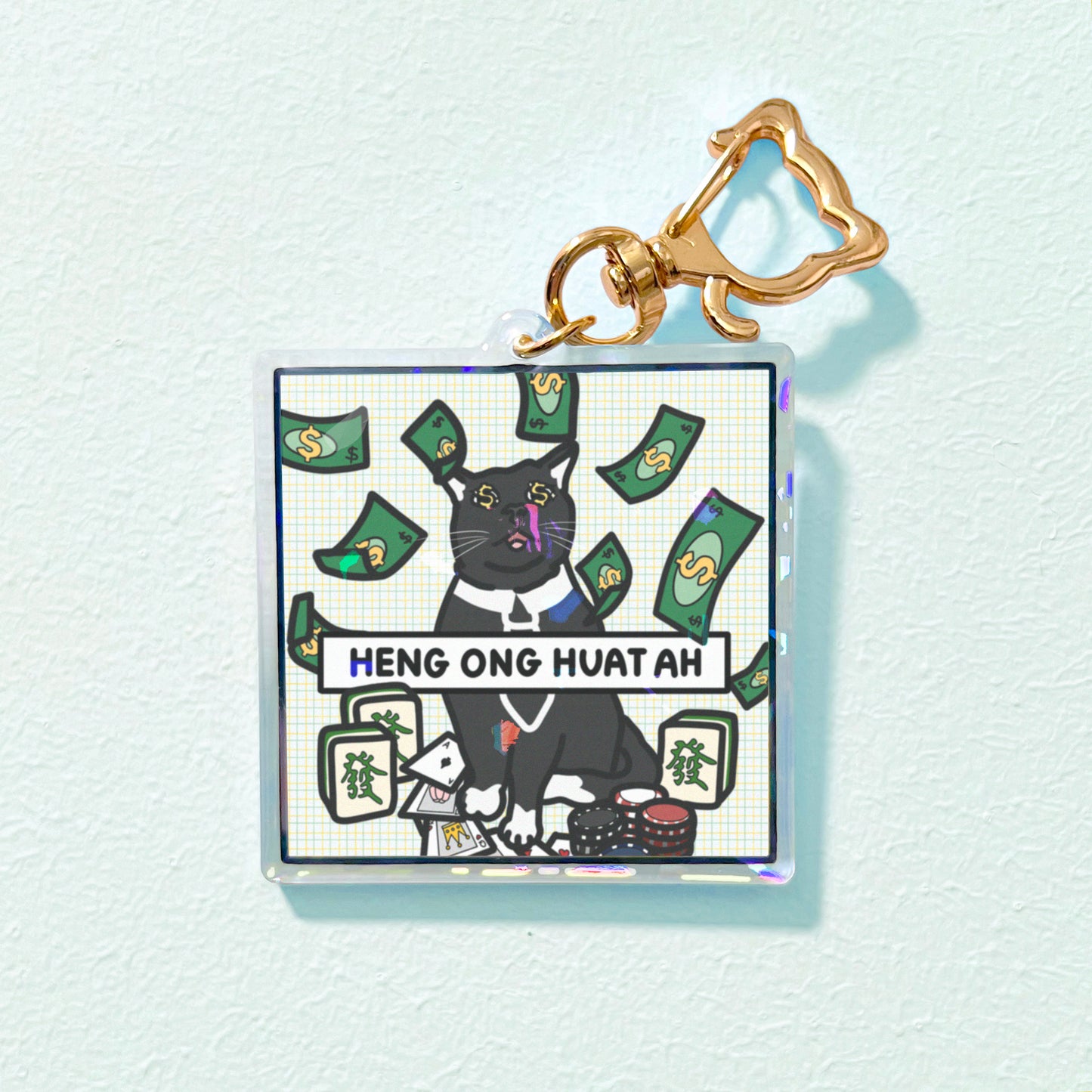 "heng ong huat ah" keychain