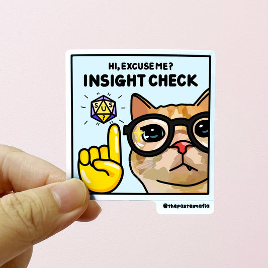 (limited) "insight check" sticker