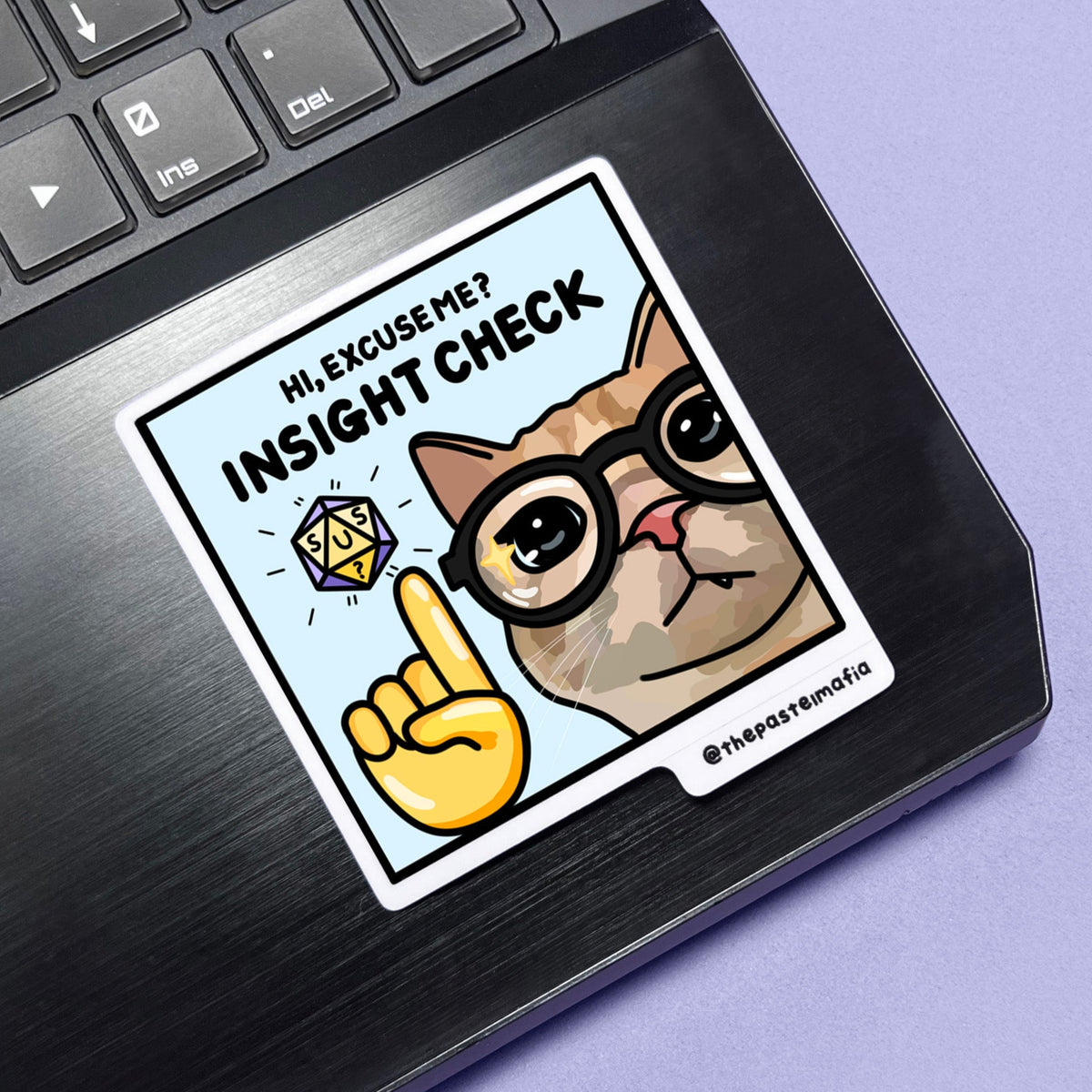 (limited) "insight check" sticker