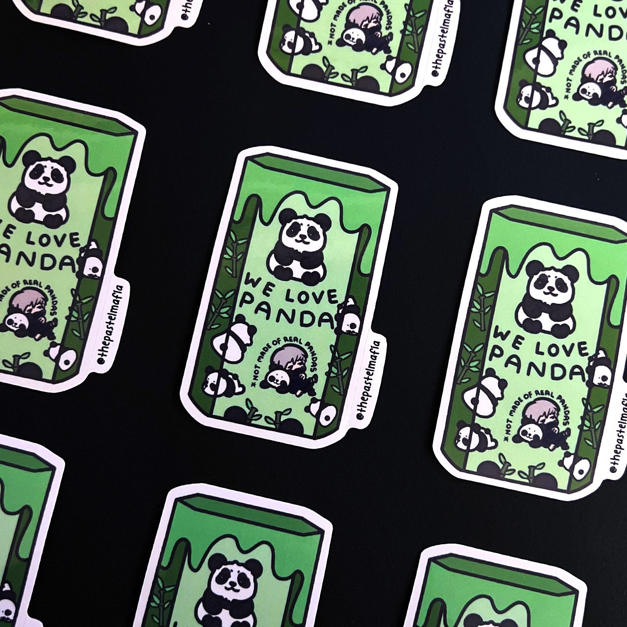 we love panda sticker