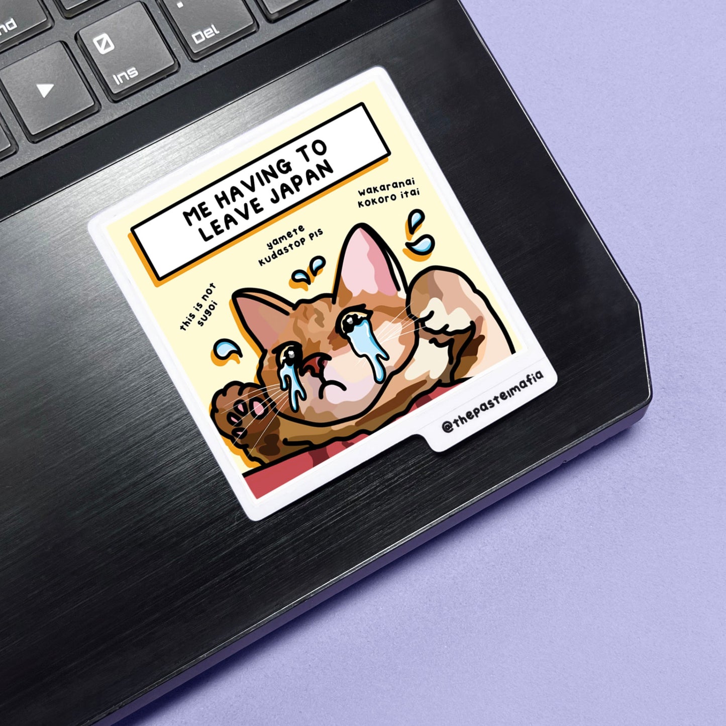 (japan) "leaving japan" sticker