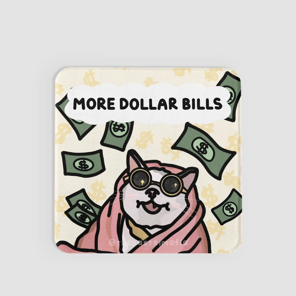 "more dollar bills less panadol pills" lenticular sticker