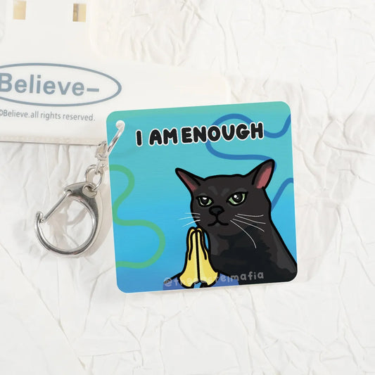 (limited) "i am enough. i've had enough." lenticular keychain