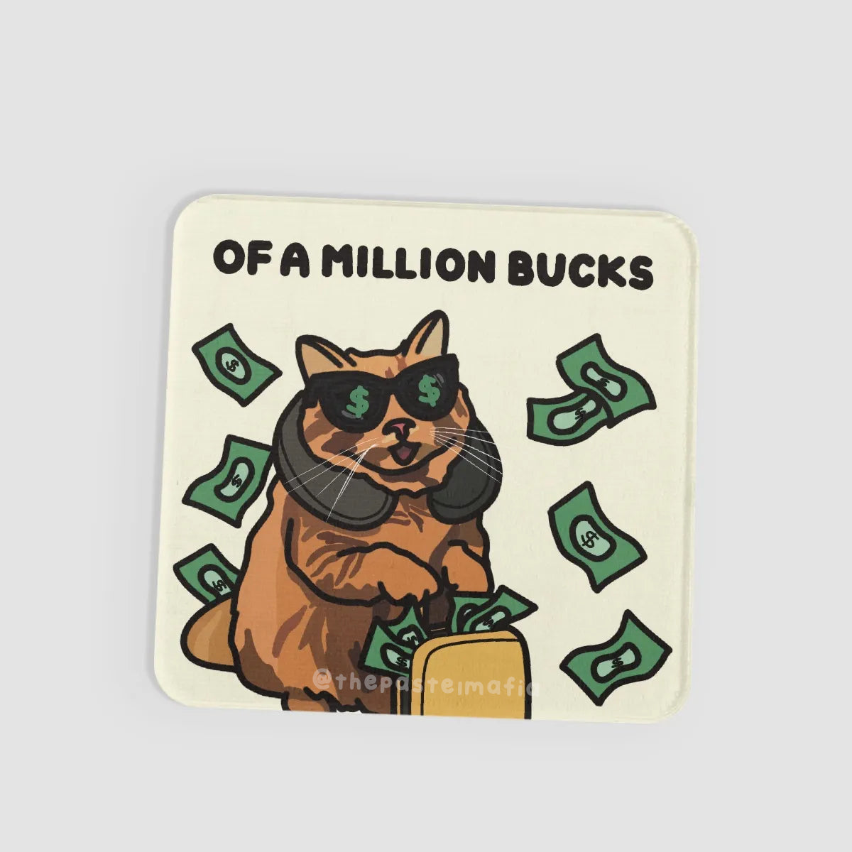 (limited) "i am worthy of a million bucks" lenticular sticker