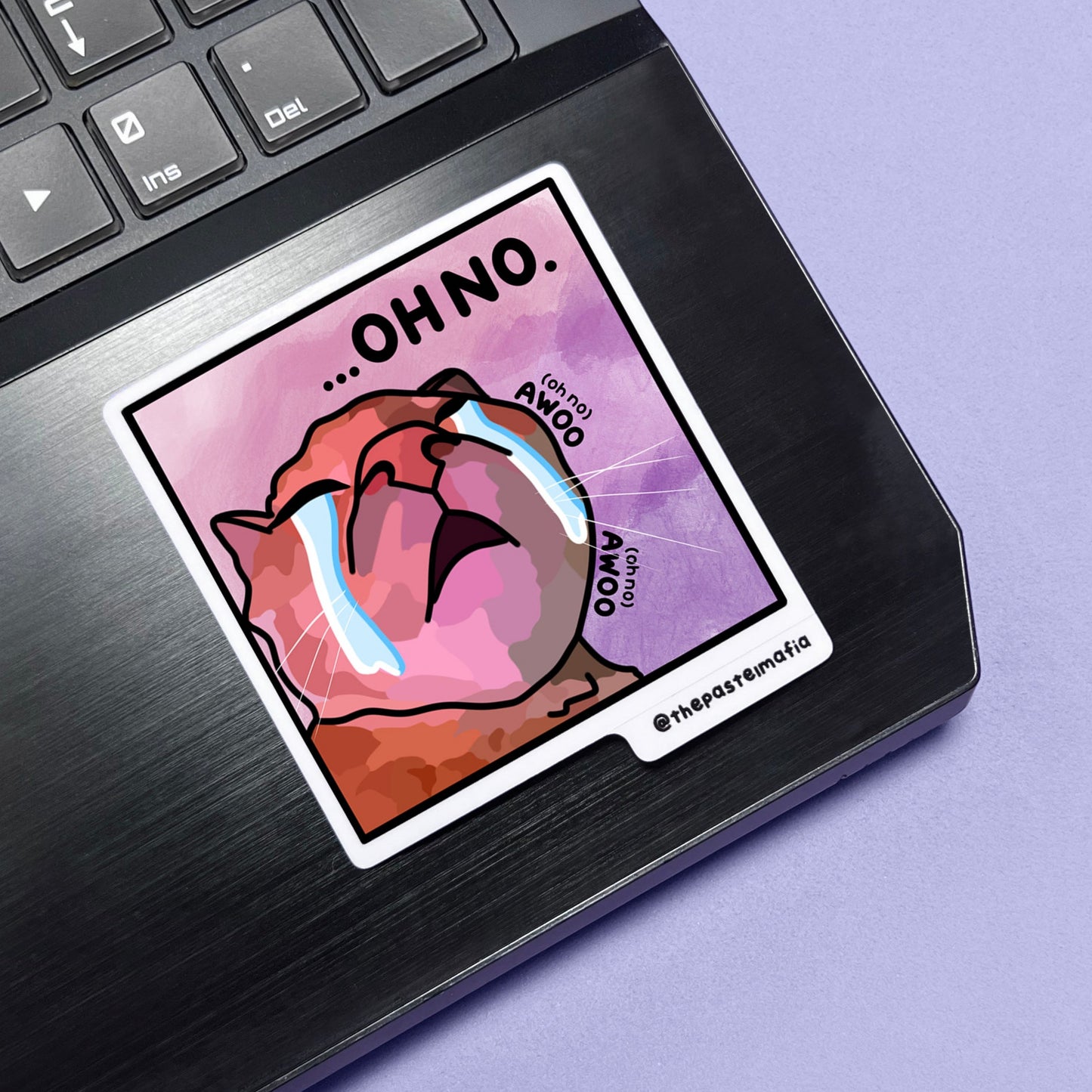 "oh no" sticker