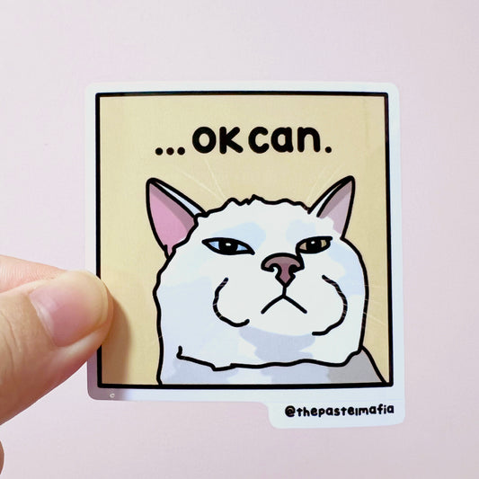 "ok can" sticker