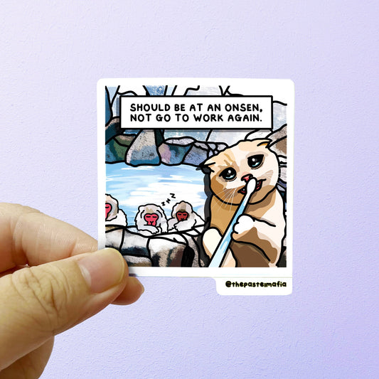 (japan) "jigokudani onsen" sticker